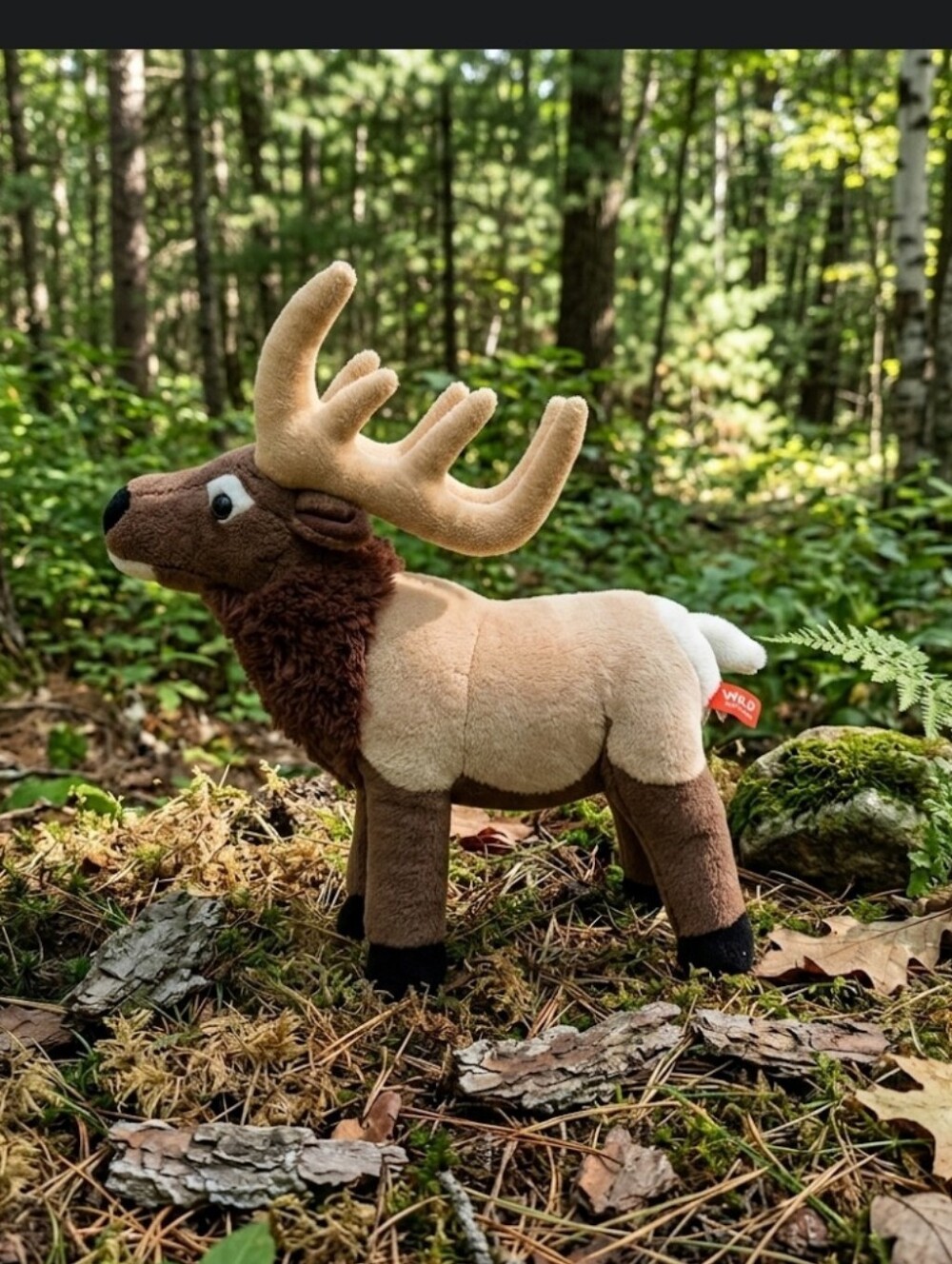 Standing Elk Plush 18" Wild Republic realistic Antlers